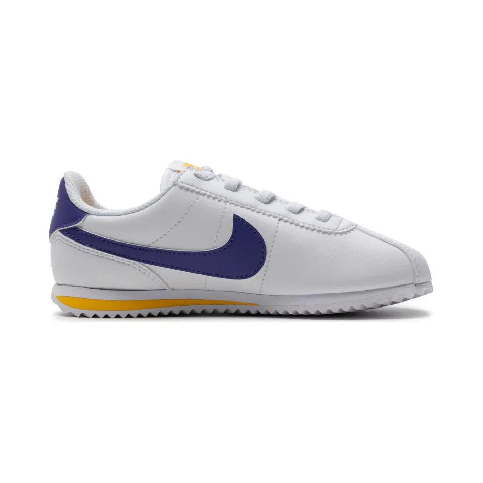 Nike Cortez EasyOn низкие повседневные кроссовки бело-синие для детей 3-7 лет — фото 3