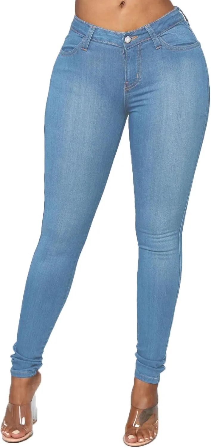 

Женские джинсы скинни с высокой талией KQTFT