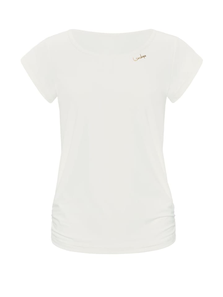 

Функциональная легкая и мягкая рубашка с короткими рукавами AET130LS кремового цвета Winshape