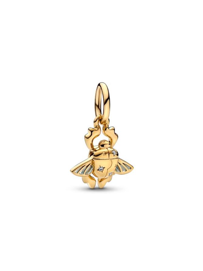 

Шарм Pandora Disney Aladdin Scarab Beetle Dangle Charm, золото