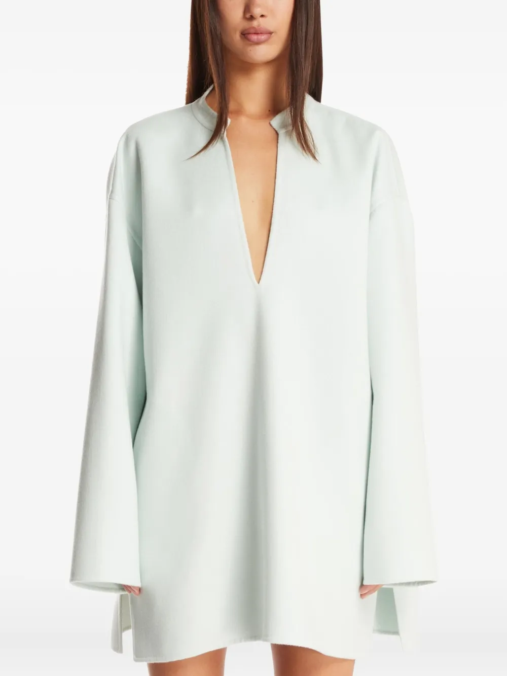 

Топ с V-образным вырезом и широкими рукавами JIL SANDER, нейтральный