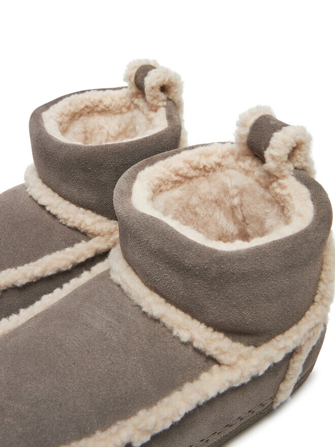 Зимние ботинки женские Inuikii Botas de nieve с меховой отделкой, серый — фото 4