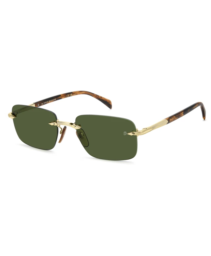 

Золотисто-Коричневый рог/зеленые солнцезащитные очки Eyewear By David Beckham, желтый
