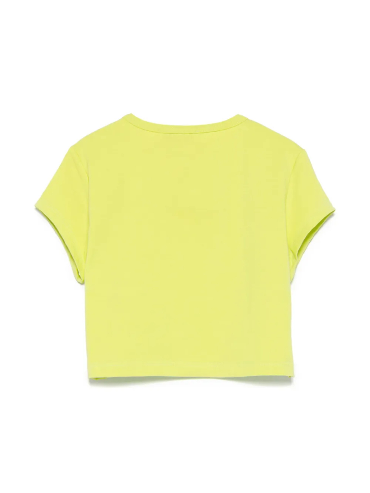 MSGM Kids укороченная футболка из джерси, зеленый — фото 2
