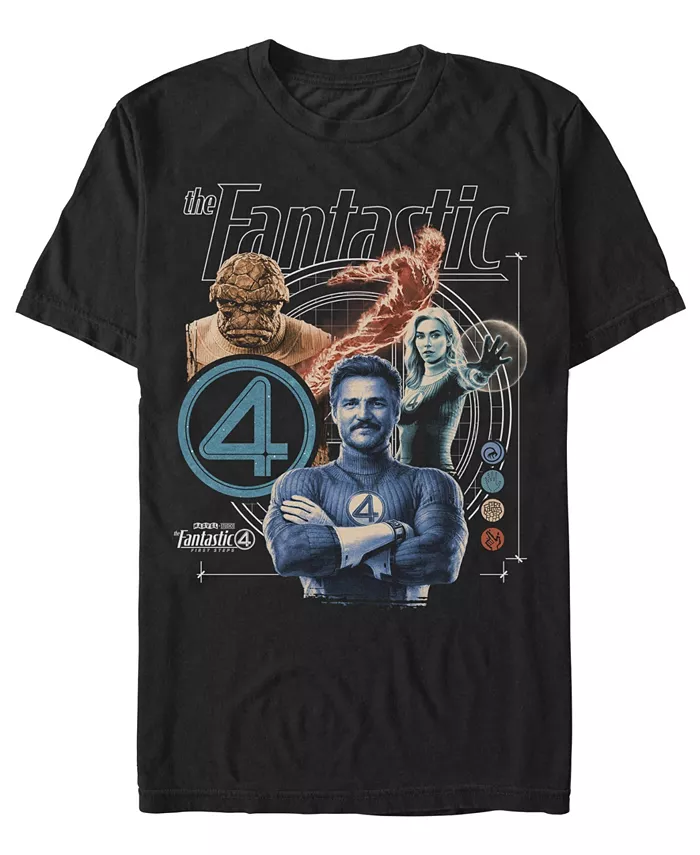 

Мужская футболка Fantastic 4 First Steps с длинным рукавом Fifth Sun, черный