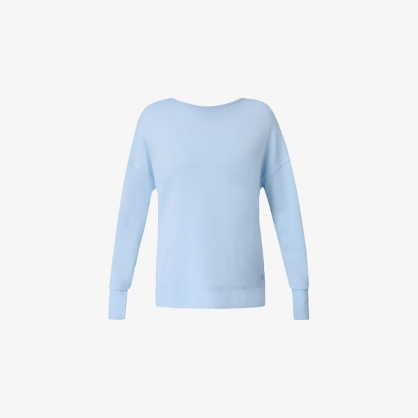 

Худи Sweaty Betty из хлопкового джерси с перекрестными лямками на спине, синий