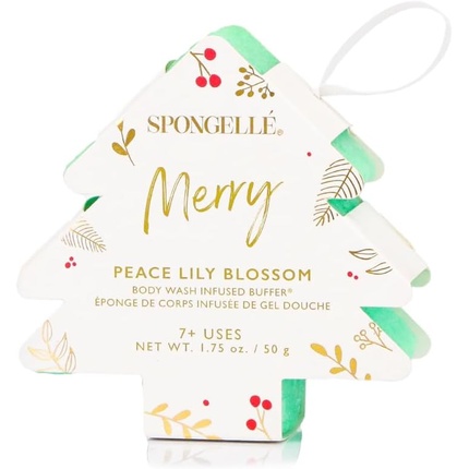 

Гель для душа Spongelle Holiday Collection Infused Buffer Merry Peace Lily Spongellé