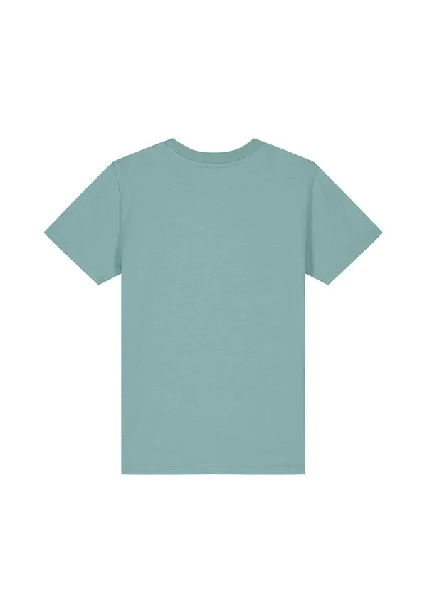 Футболка с принтом спортивного автомобиля Watapparel, Teal Monstera — фото 3
