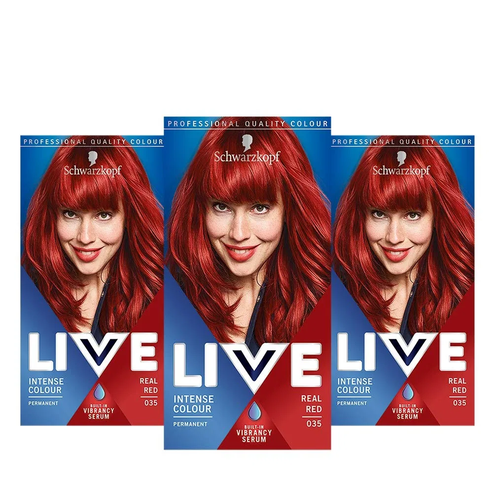 Стойкая краска для волос «Live XXL Colour Intense 35 Real Red» от Schwarzkopf Live, Real Red 035