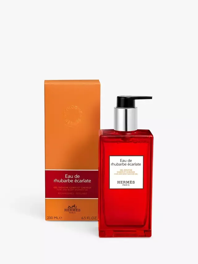 Гель для душа для волос и тела Eau de Rhubarbe Écarlate, 200 мл Hermès — фото 3