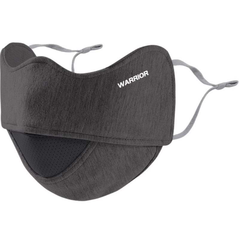 

Маска для лица из полиэстера Unisex WARRIOR, темно-серый
