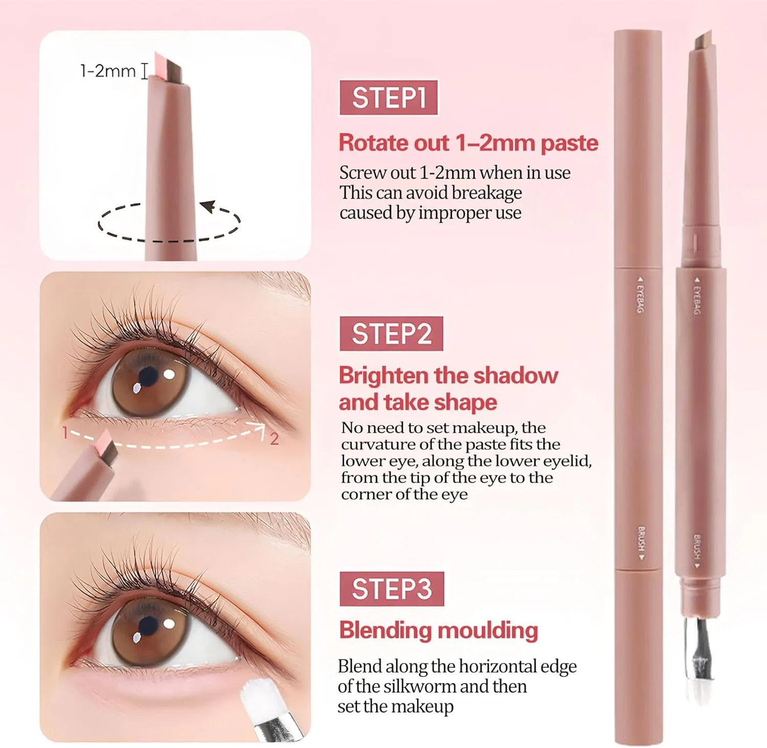 Хайлайтер для лица Eye Highlight Stick, 2.5 г, цвет 02 — фото 4