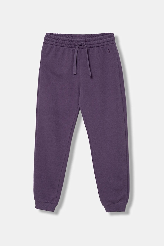

Детские хлопковые спортивные брюки United Colors Of Benetton, фиолетовый