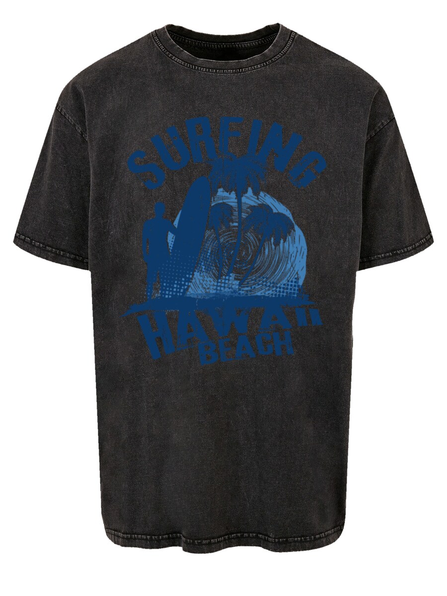 

Рубашка F4NT4STIC Hawaii Surf Beach Summer, цвет Azure/Dark blue/mottled black