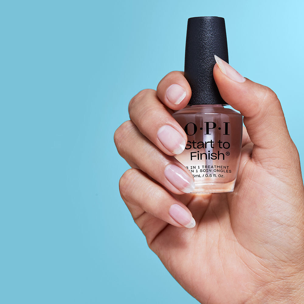 Лак для ногтей Start To Finish 3 En 1 Tratamiento Base, Top Coat Y Fortalecedor Opi, 15 мл. — фото 3