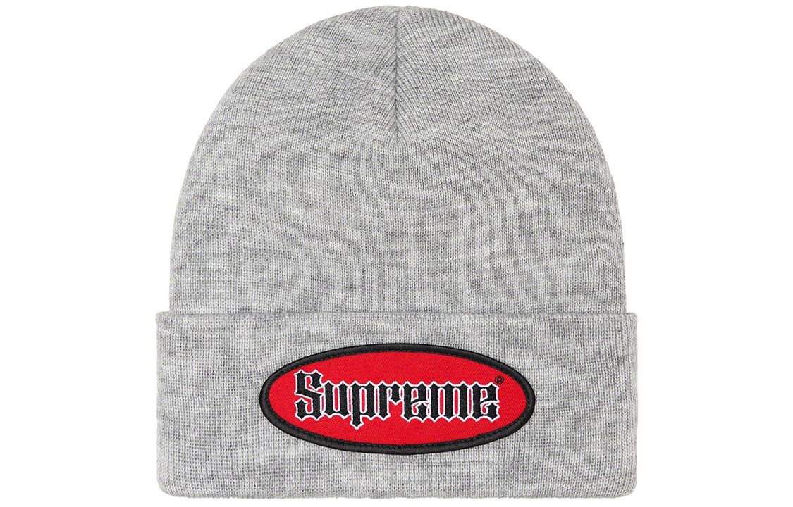 

Supreme Овальная нашивка шапка-бини SS22 бирюзовый