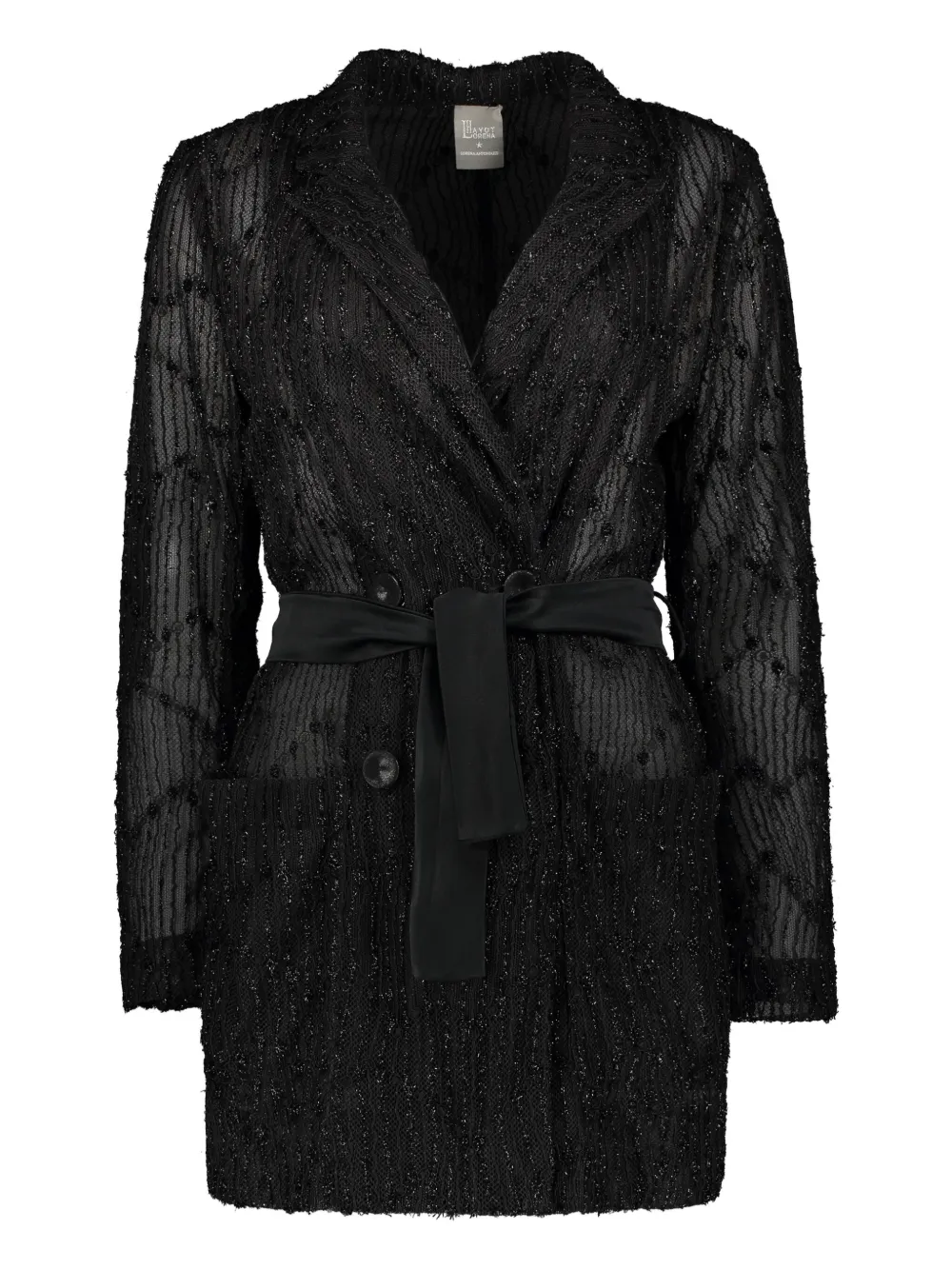 

Кружевное пальто Lorena Antoniazzi, черный