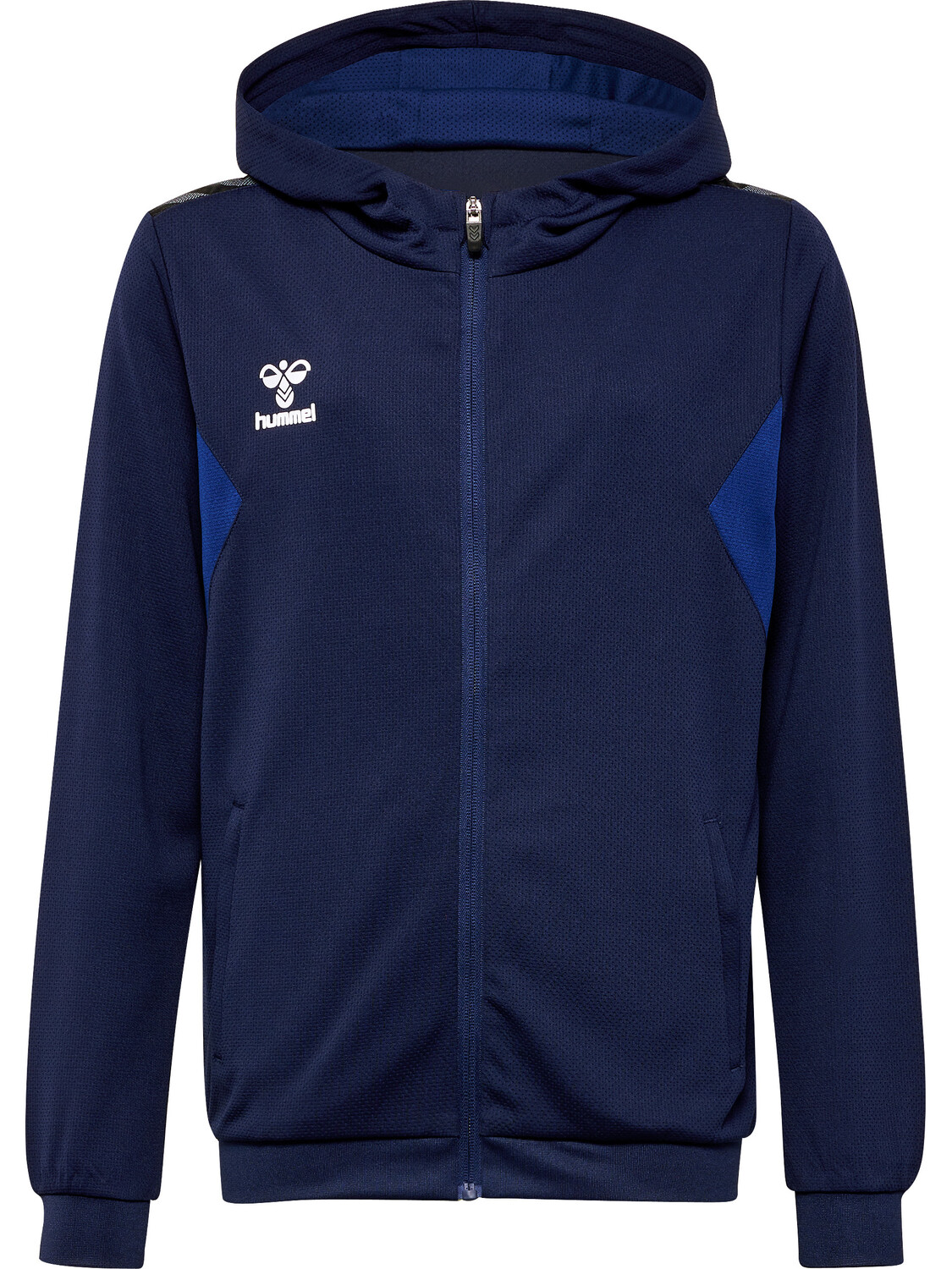 

Толстовка Hummel Reißverschlussjacke Hmlauthentic Pl Zip Hoodie Kids, морской