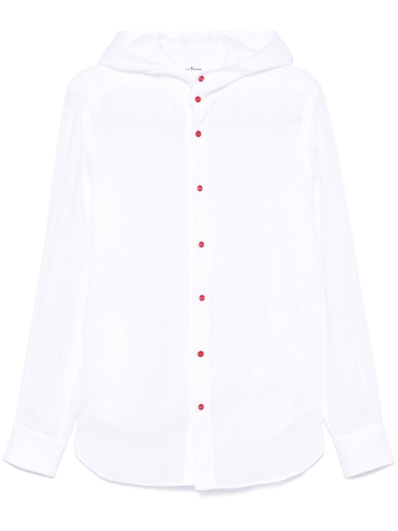 

Kiton рубашка с капюшоном, белый
