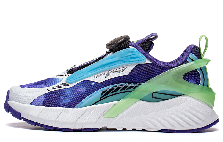 Детские кроссовки Li Ning YOUNG с защитой от ударов и истирания, для подростков, free фиолетовый / standard белый / xinjiang синий — фото 3