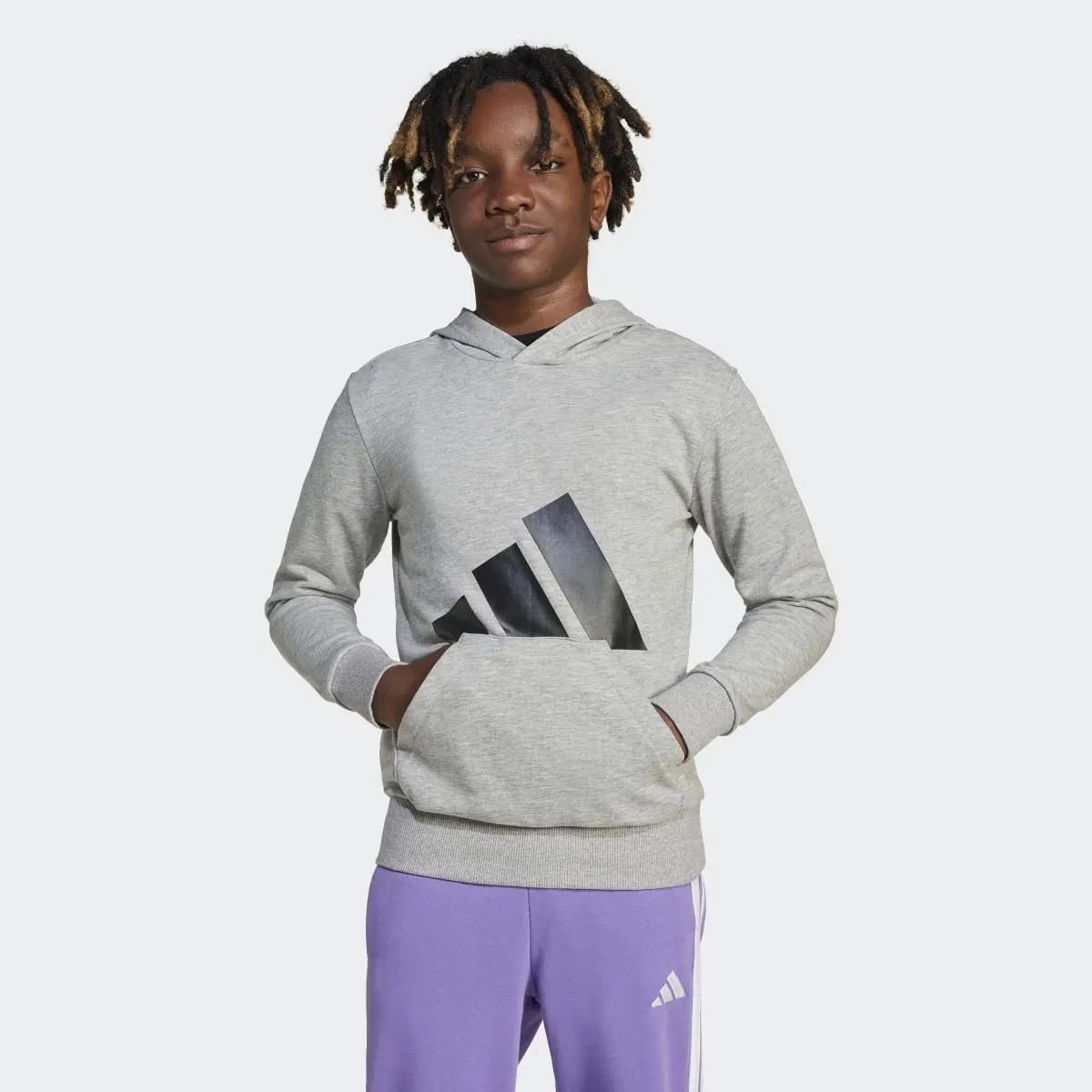 

Толстовка с капюшоном Adidas Kids' Essentials, серый