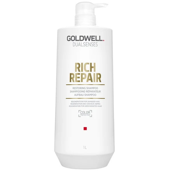 

Dualsenses rich repair восстанавливающий шампунь 1000 мл Goldwell