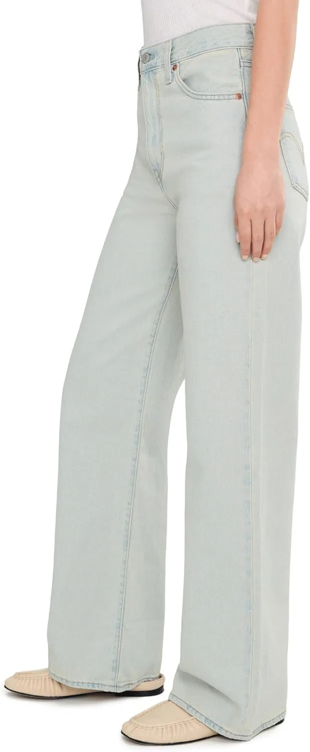Женские джинсы Levi's с широкими штанинами и ребристой текстурой, модель H223 Levi's — фото 3