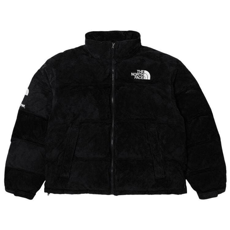 

Куртка Supreme x The North Face Suede Nuptse 'Black', черный