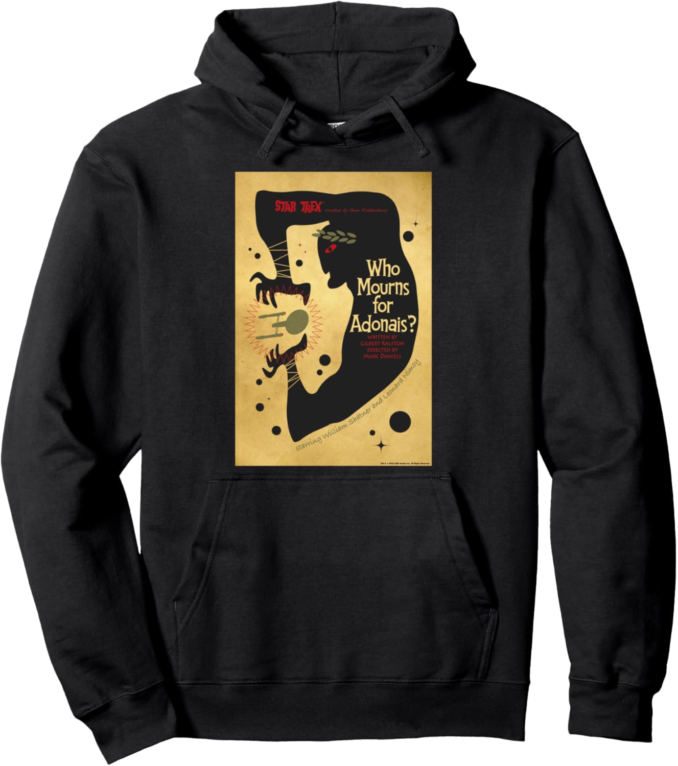 

Худи Star Trek Original Series Mourn for Adonais, черный