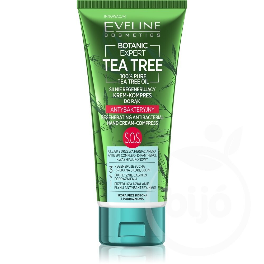 

Eveline Cosmetics, Botanic Expert Tea Tree, восстанавливающий крем-компресс для рук, 100 мл