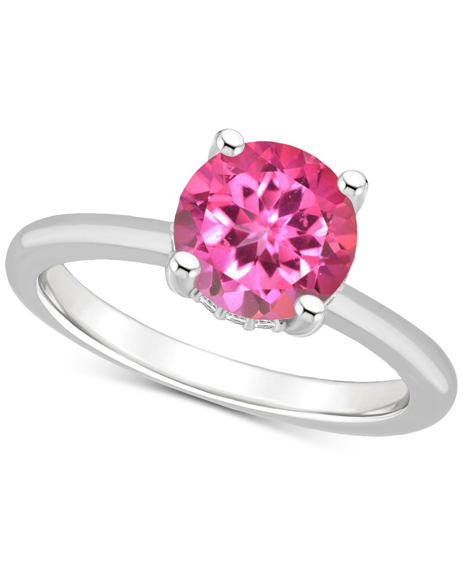 

Кольцо с мистическим топазом (общий вес 2,75 карата) в оправе из стерлингового серебра (также доступно в варианте с розовым топазом) Macy's, Pink Topaz