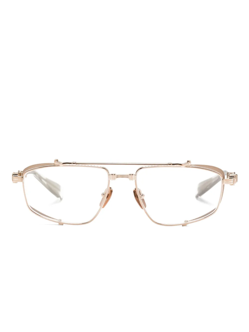 

Очки-пилоты в двух тонах Balmain Eyewear, золотой