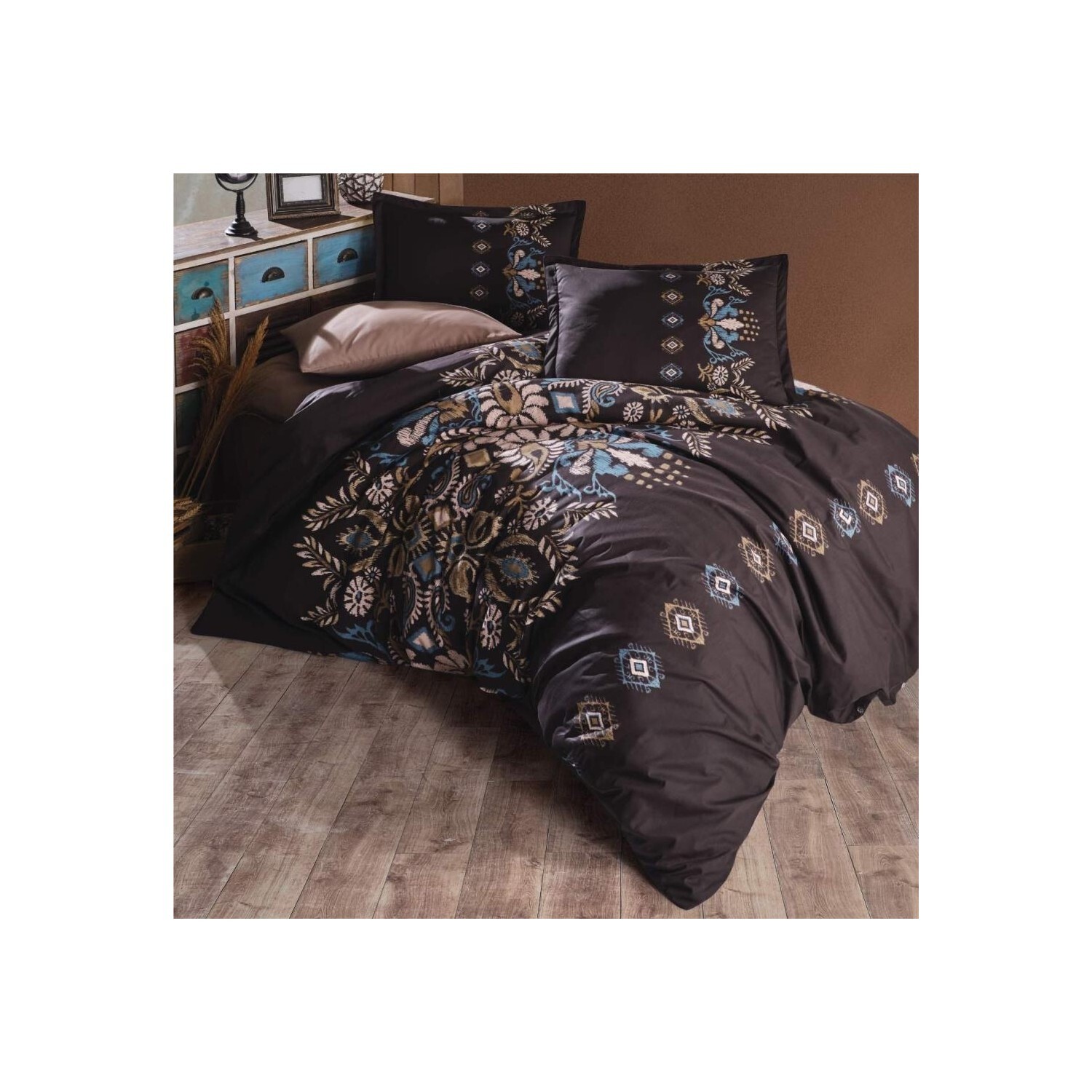 

Комплект постельного белья Clasy Satin Isola Brown