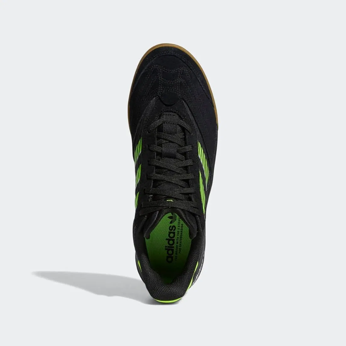 Кроссовки для скейтбординга adidas, цвет Black/Signal Green/Gum — фото 3