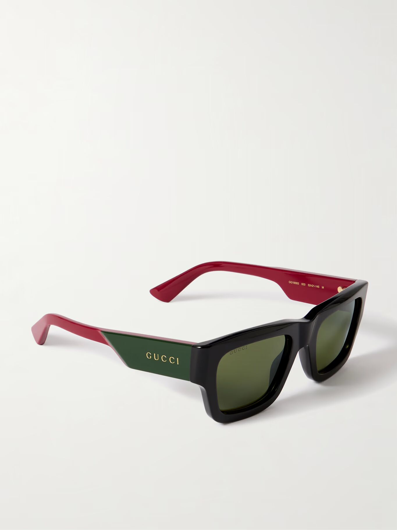 

Солнцезащитные очки в квадратной оправе из ацетата GUCCI EYEWEAR, черный