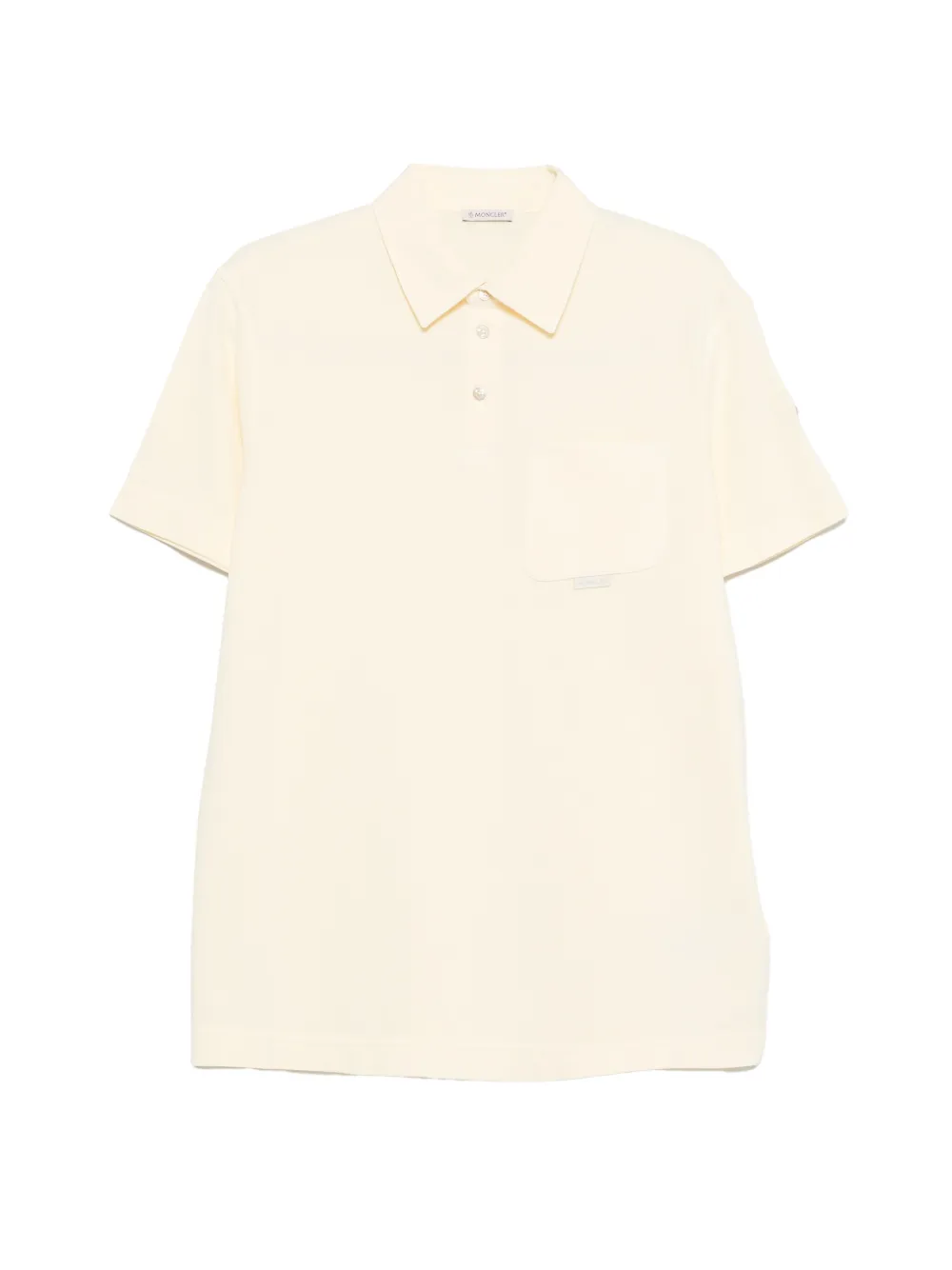 

Поло с нашивкой-логотипом Moncler, желтый