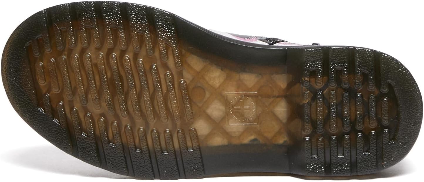 Ботинки Dr. Martens Girl's 1460, White Cow Print Patent Lamper, кожа — фото 3