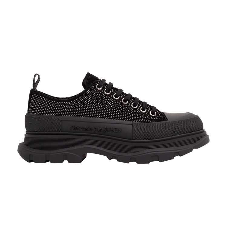 

Кроссовки Alexander McQueen Alexander McQueen Tread Slick Lace-Up 'Black Embellished Studs', черный