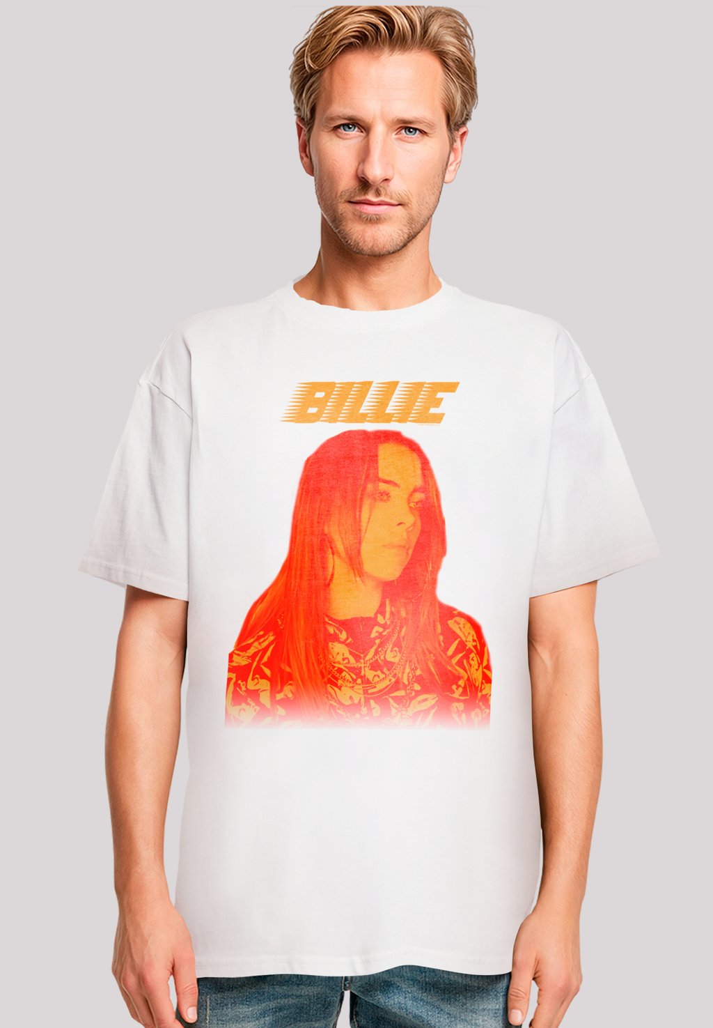 

Футболка с принтом BILLIE EILISH PORTRAIT F4NT4STIC, белый