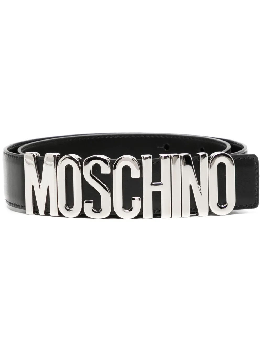 

Ремень с логотипом Moschino, черный