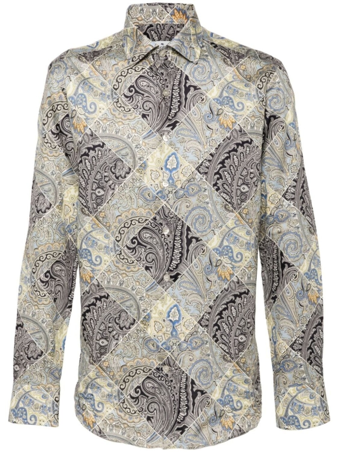 

ETRO рубашка с принтом пейсли, синий