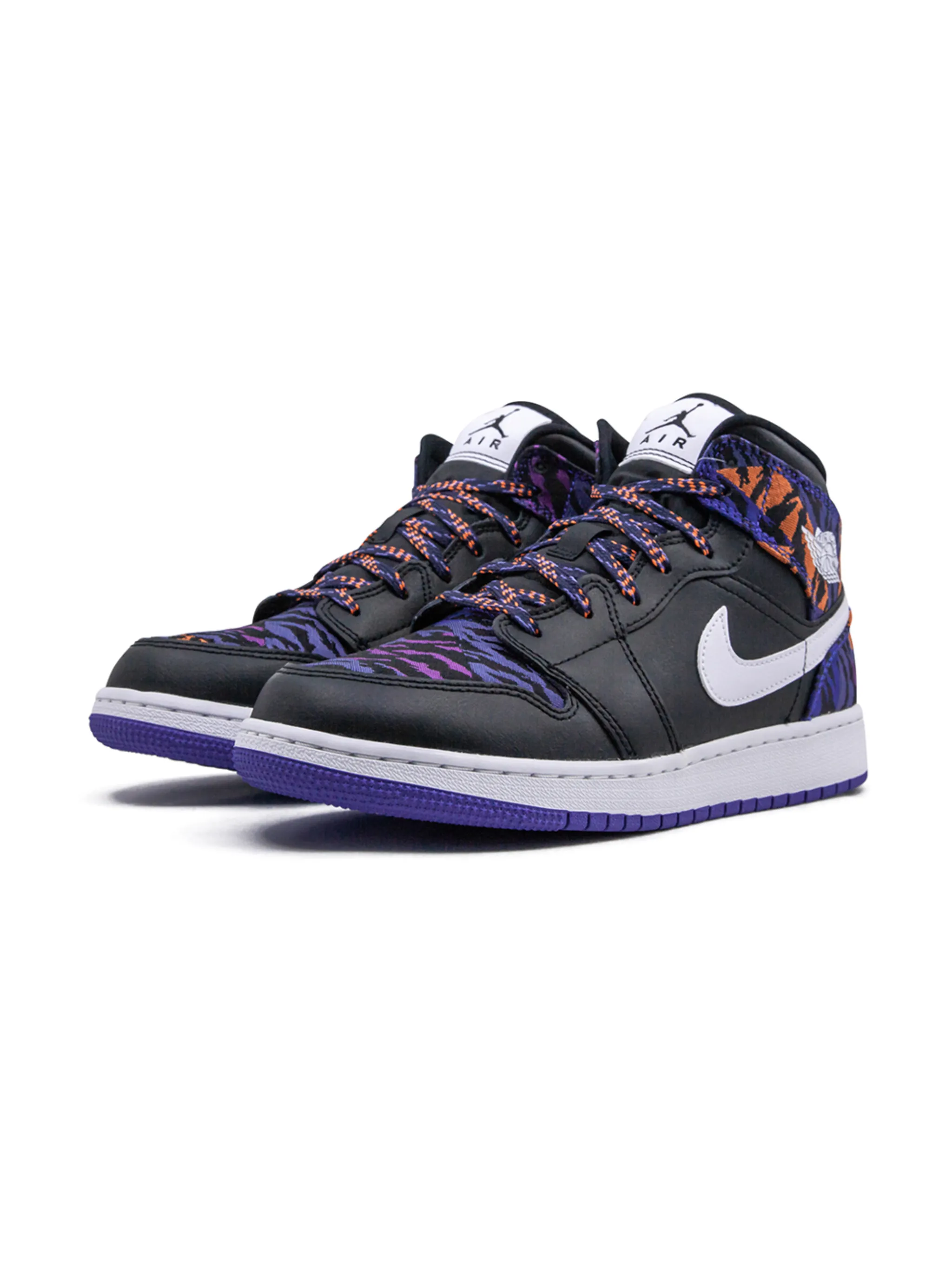 Кроссовки Air Jordan 1 MID SE (GS) Jordan Kids, черный — фото 2