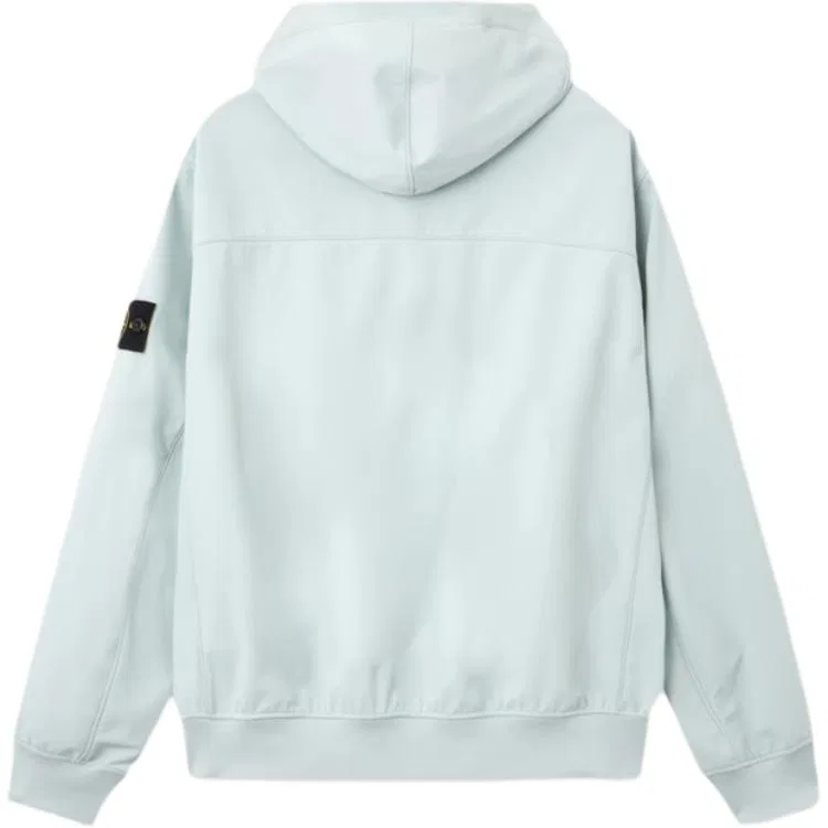 Куртка с капюшоном и патчем с логотипом STONE ISLAND, Sky Blue — фото 3