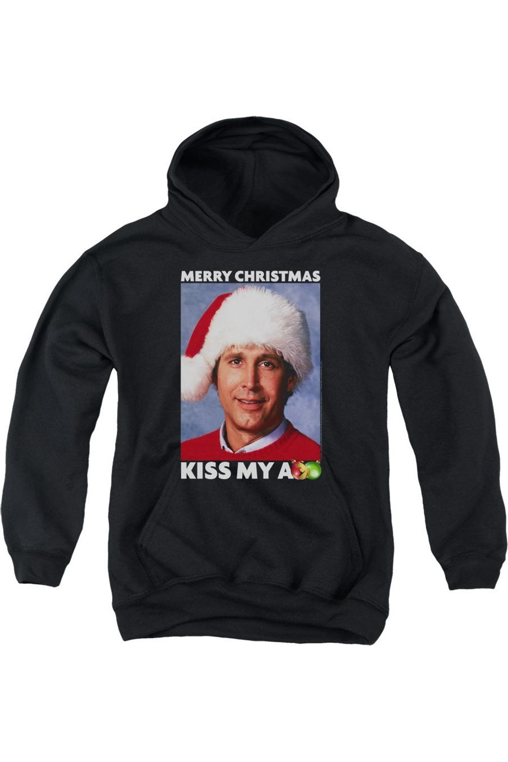 

Рождественские каникулы "Веселый поцелуй" молодежная толстовка с капюшоном Gildan, черный