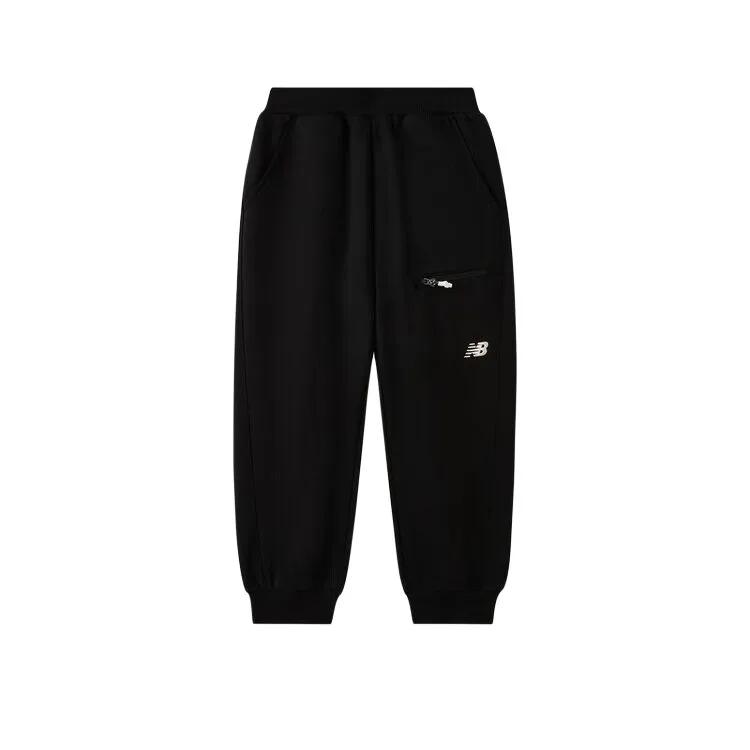 Детские вязаные спортивные штаны New Balance, черный