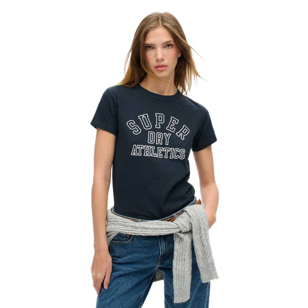 

Футболка с коротким рукавом Superdry Athletic Graphic Fitted, синий