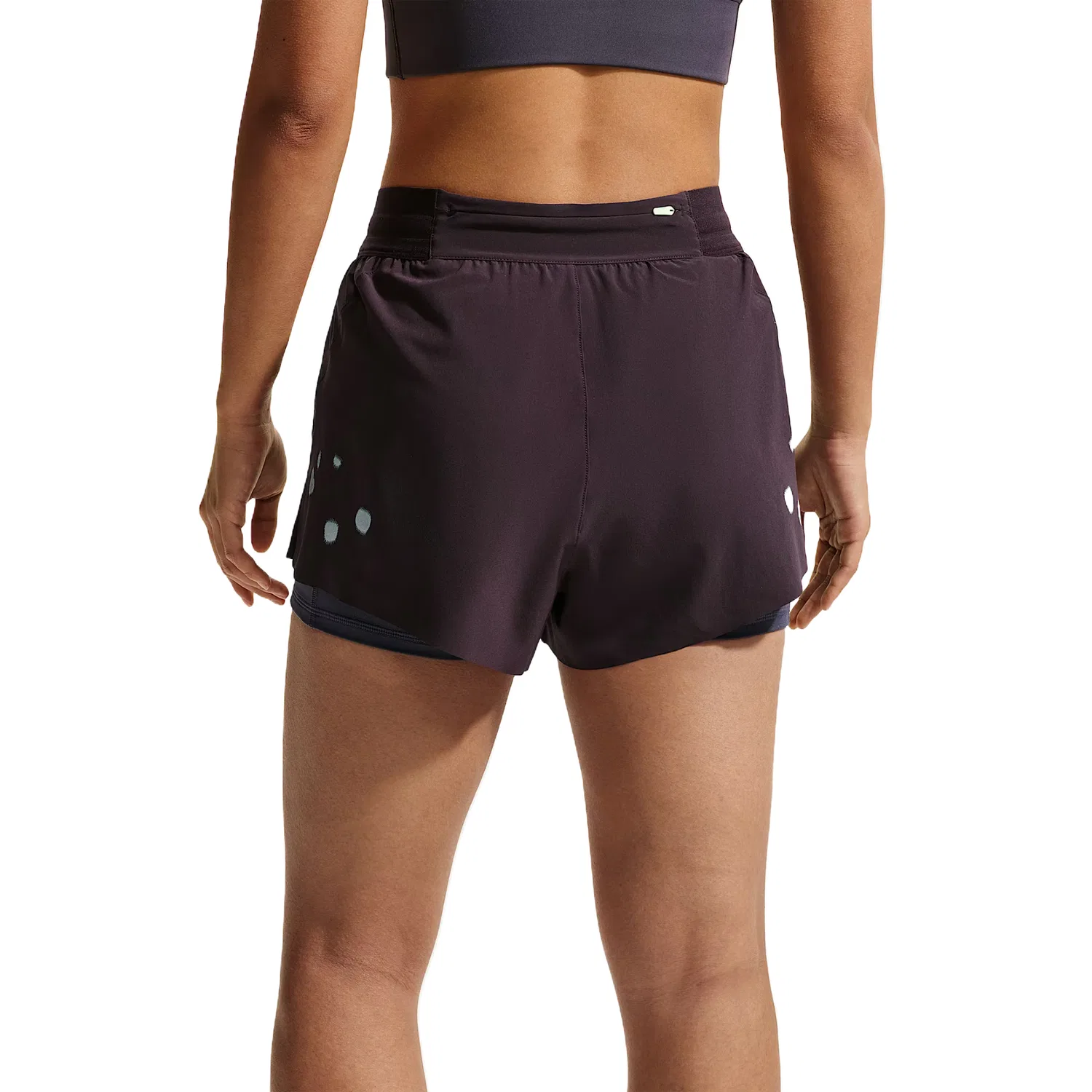 Женские шорты для бега Dri Fit Nike, Dark Burgundy Red — фото 3