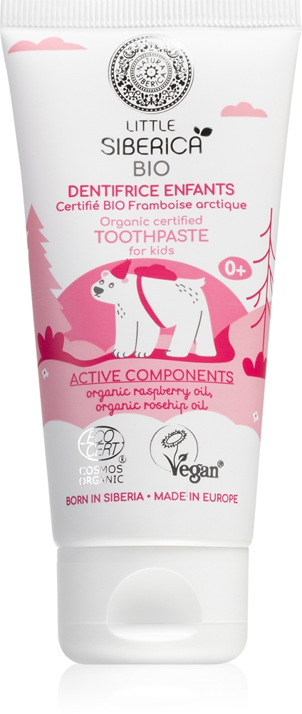 

Детская зубная паста Little Siberica органическая натуральная со вкусом малины Natura Siberica, 60 гр