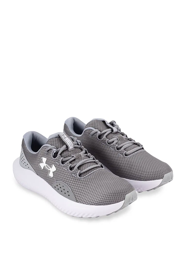 Кроссовки мужские Charged Surge 4, Under Armour, белый/серый — фото 2
