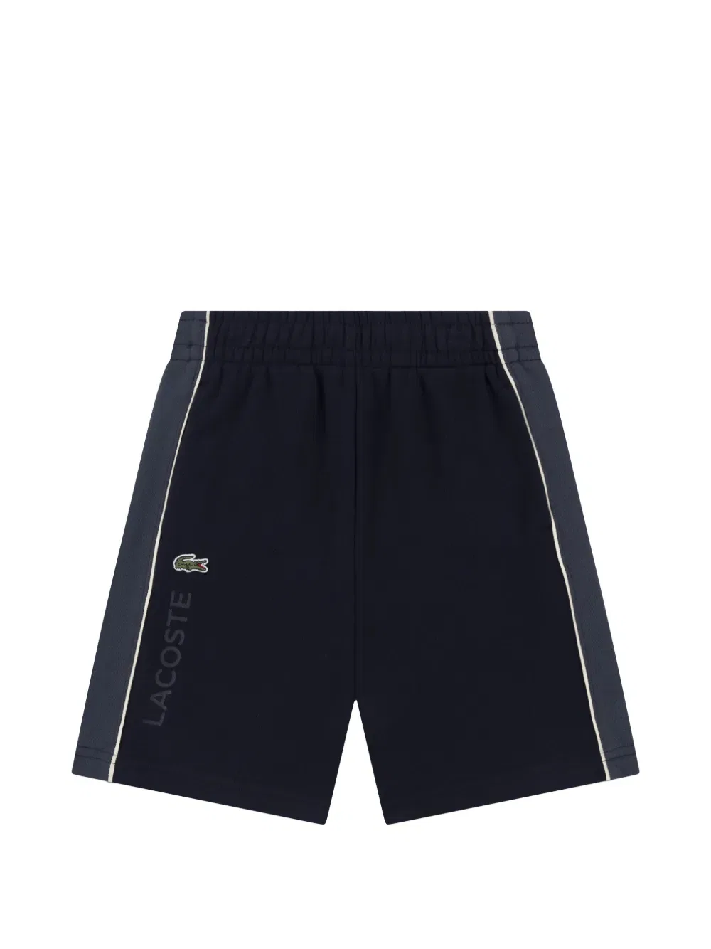 Шорты с полосками и логотипом Lacoste Kids, синий